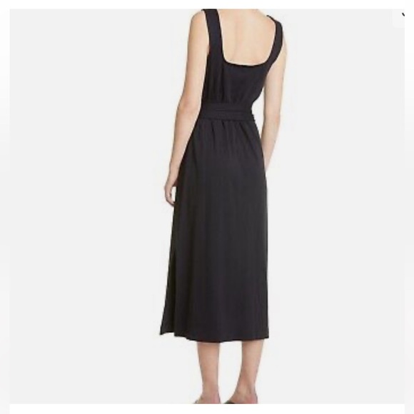 Vince 100% Pima Cotton Square Neck Midi Dress - Picture 4 of 17